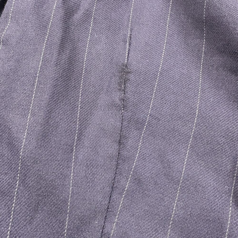 VTG Giorgio Armani Blazer Womens XS Blue Pinstripe Wool Italy Mainline READ - Picture 13 of 16
